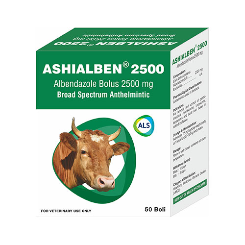 [4044] Albendazole Bolus 2500 mg - Ashish india